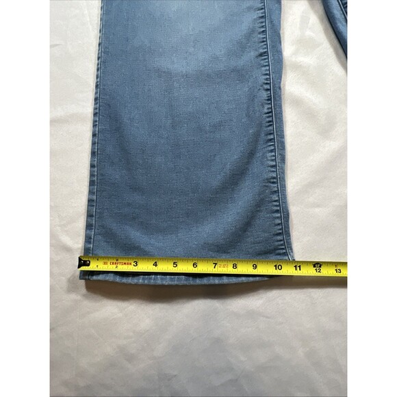 Purejill Denim Wide Leg Pull On Jeans Size Petite Medium Light Blue Stretch - Picture 6 of 14